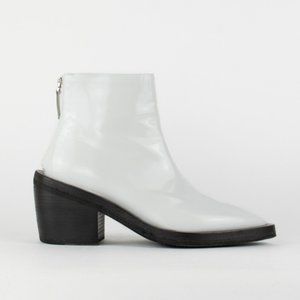 Marsell White Patent Leather Ankle Boot